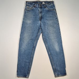 Vintage Levi's 550 Orange Tab Jeans Men's Size 33x32 Relaxed Fit Tapered Leg 90s